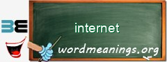 WordMeaning blackboard for internet